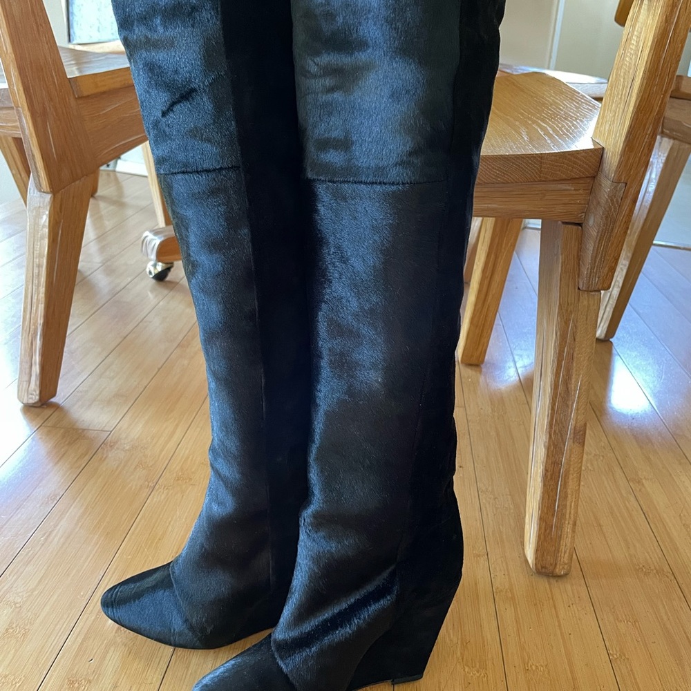 Isabel Marant Boots, Runway Sheila Knee High Pony Hair size EU 38 NIB! - Picture 6 of 9